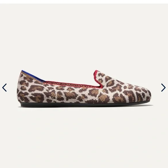 Rothy’s Animal Print Mocha Spot Loafers in Leopard in size W6.5 - Picture 2 of 8
